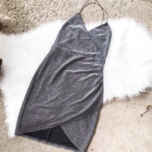 Forever 21 Shimmery Surplice Bodycon Dress